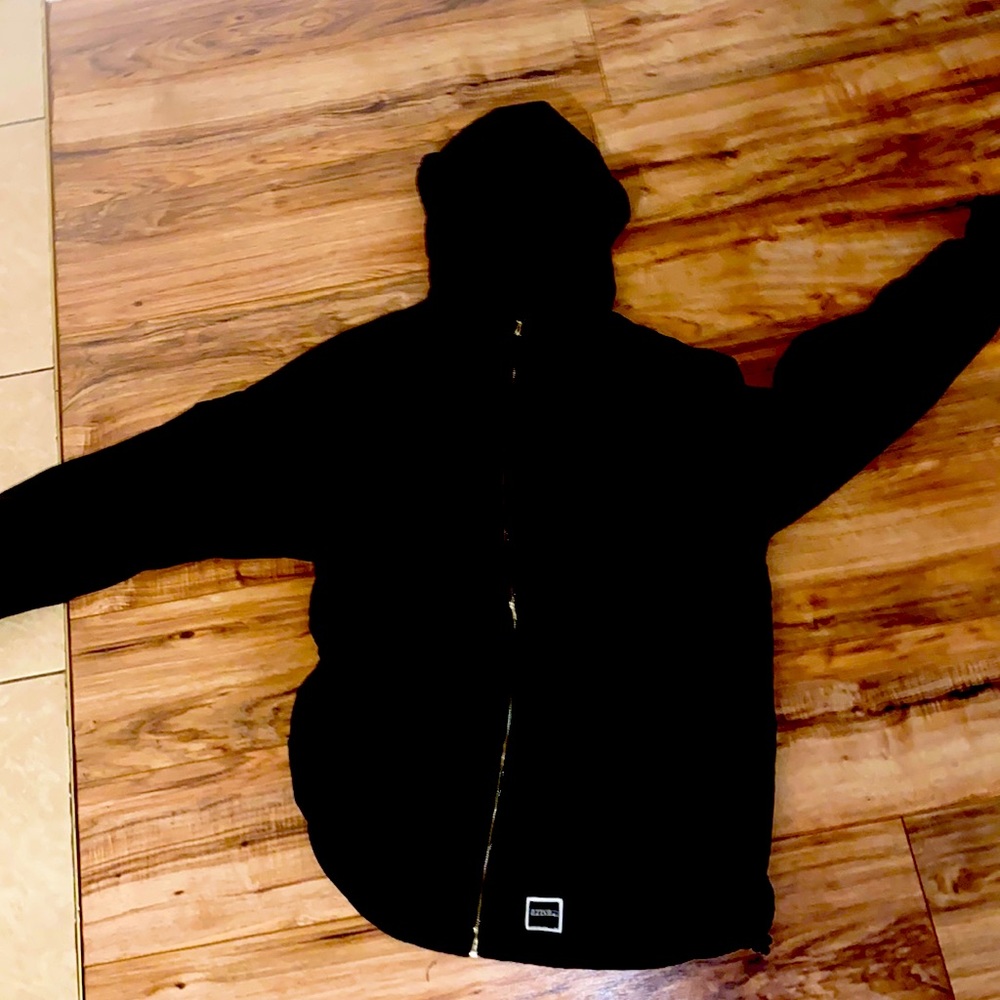 Bomber jacket with a hood